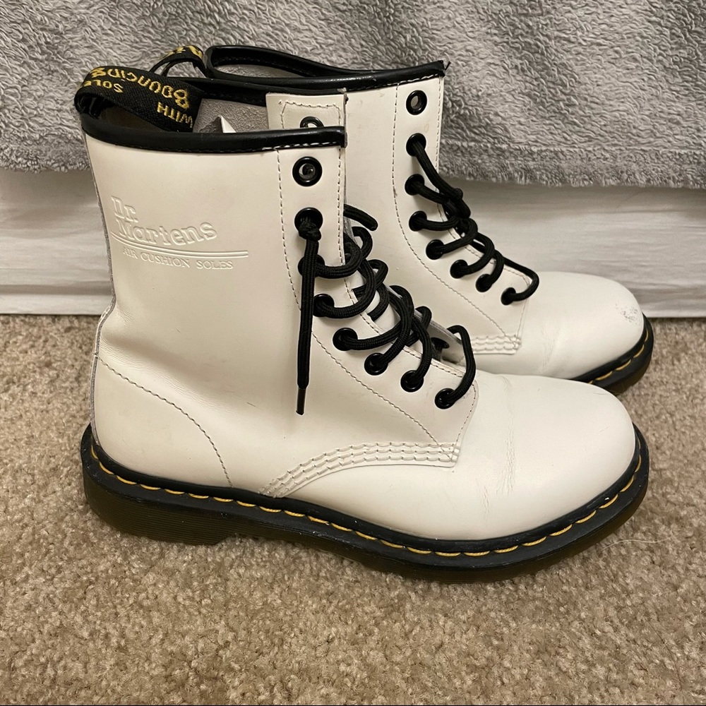 Dr. Marten 1460 White Boots